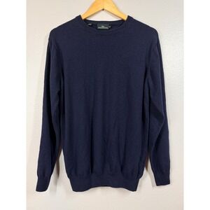 RODD & GUNN Sweater‎ Mens XL Navy Blue Merino Cashmere Wool Blend Crew Neck